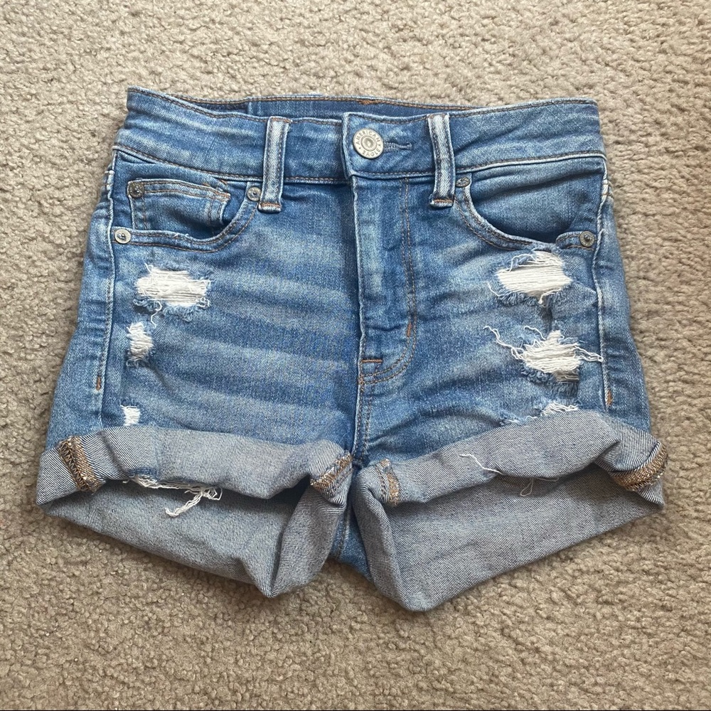 American Eagle High Rise Shortie Short
